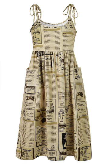 Breeze on my Genitals Dress Linen YELLOW PAGES