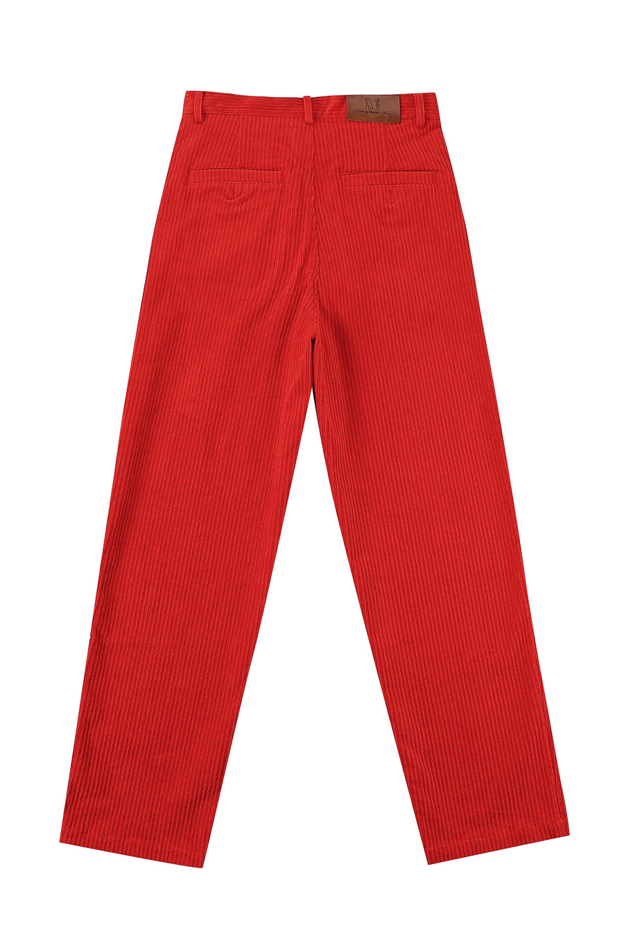 UNISEX RED Corduroy Grampa Trousers