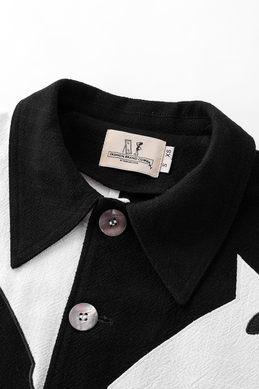 Dueling Horses Linen Crop Jacket