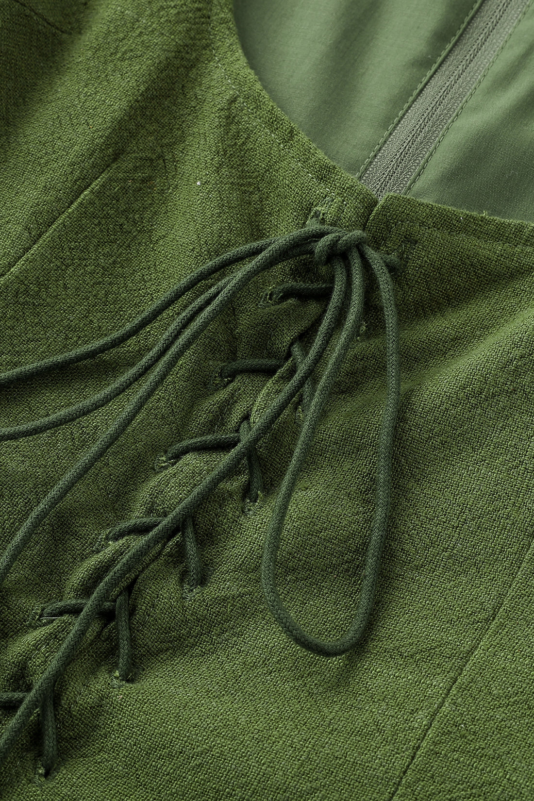Farm Chores MIDI Dress MOSS Linen