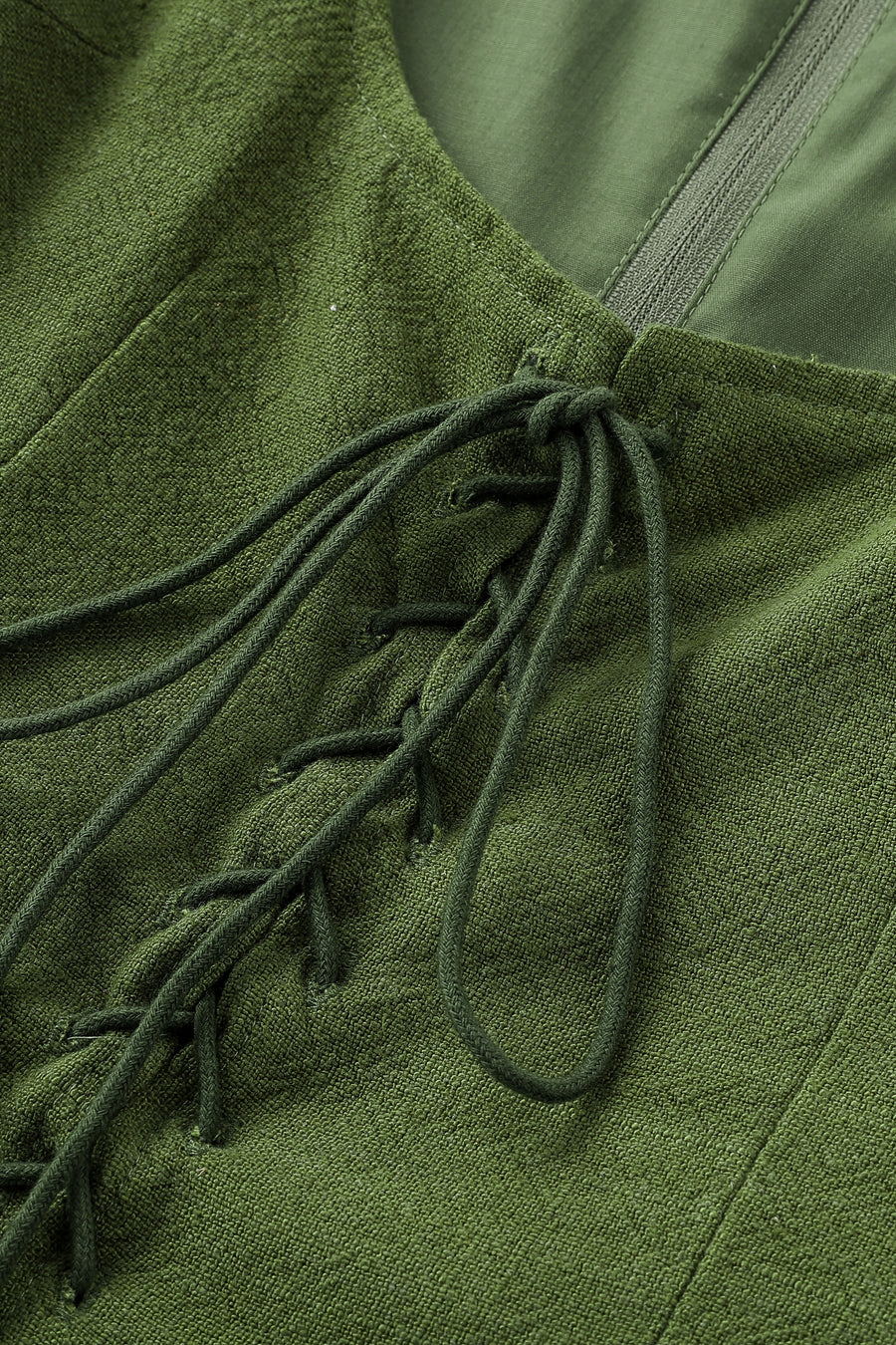 Farm Chores MIDI Dress MOSS Linen