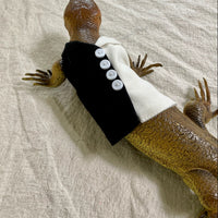 Lizard Black and White Directors Jumpsuit