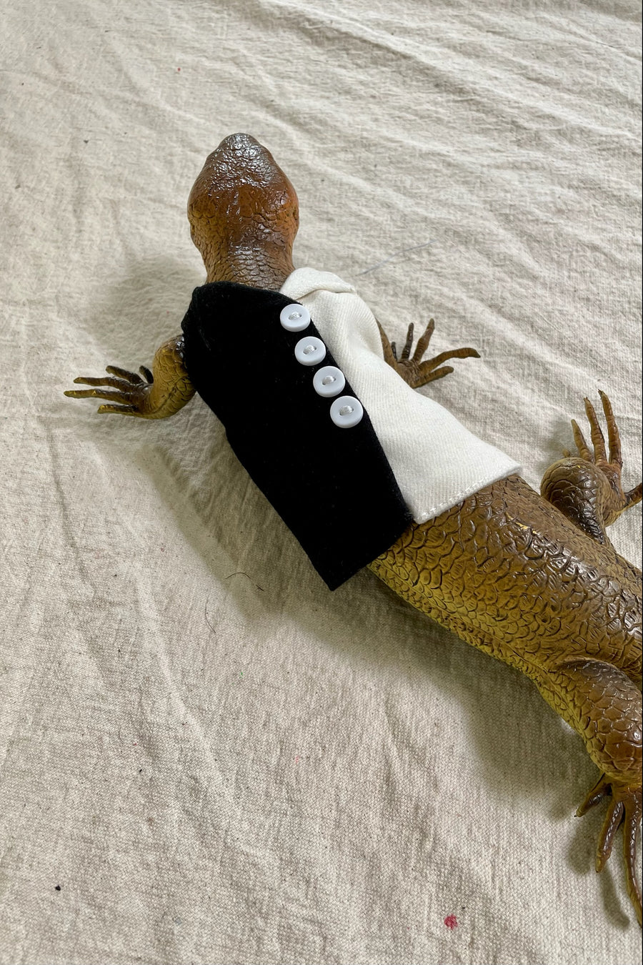 Lizard Black and White Directors Jumpsuit