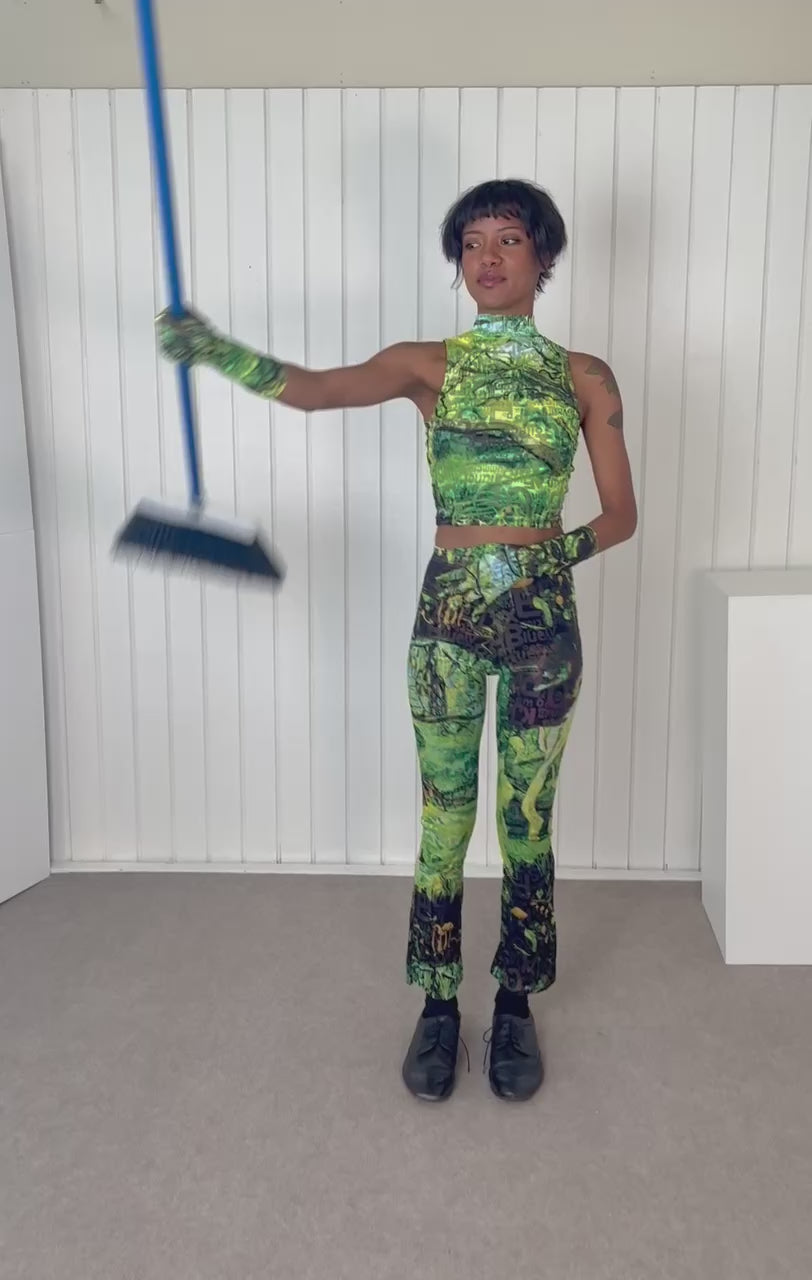 Cayetana Subtext Velvet Mesh Pants