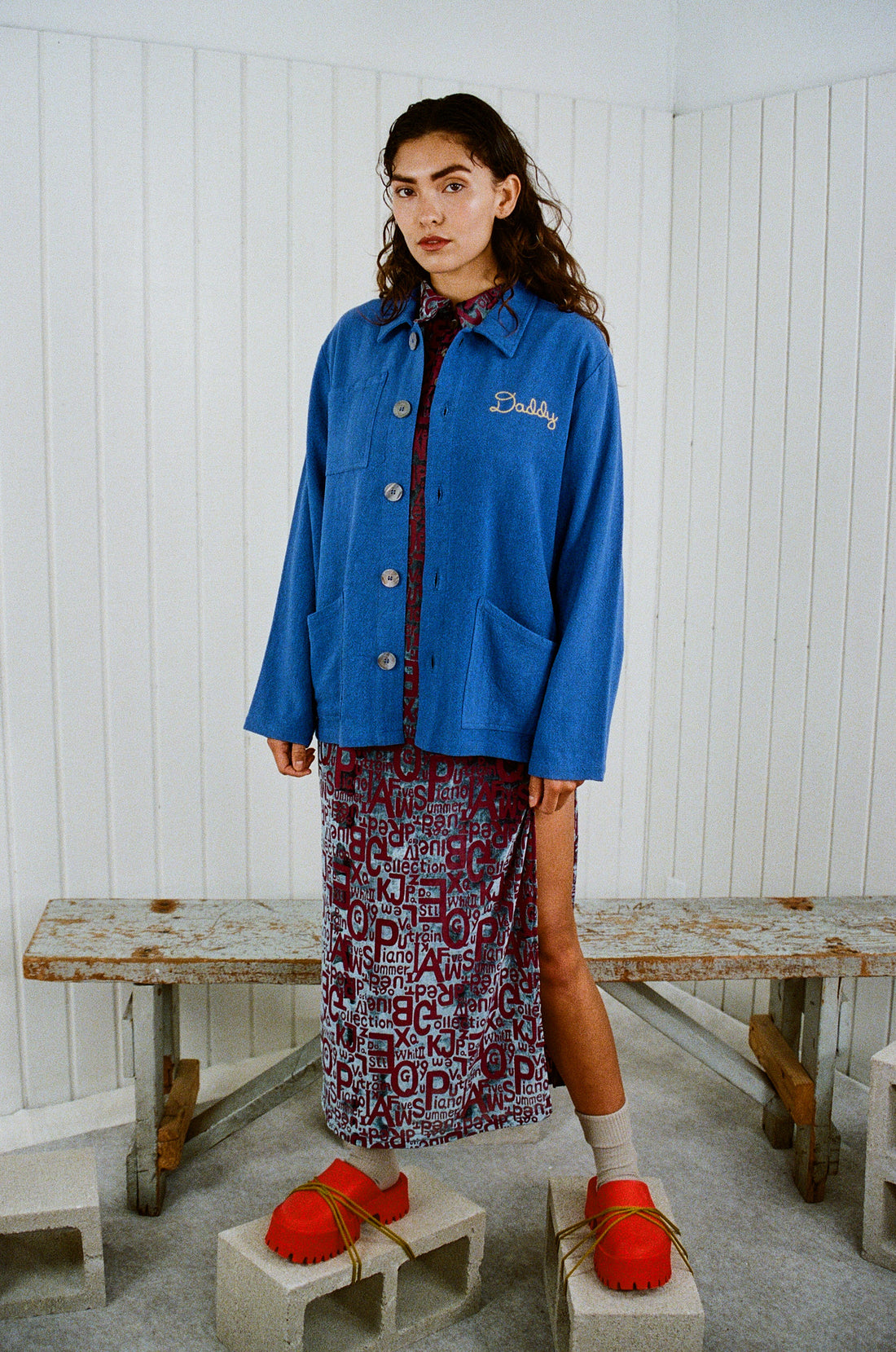 Unisex Daddy Chore Jacket French Blue