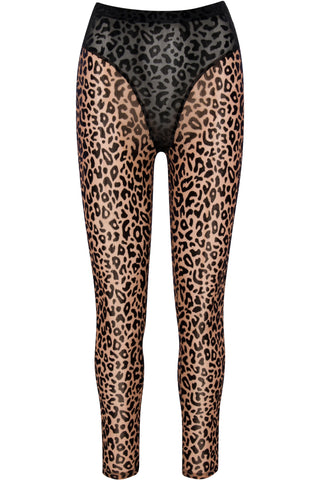 New Jersey Leopard Thong Leggings