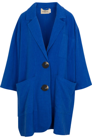 Klepto Jacket Thick Linen French Blue