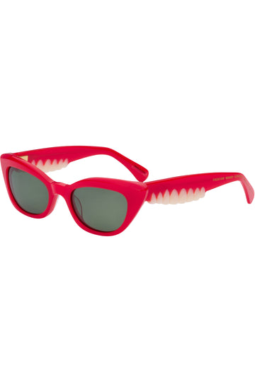 Cat eye Teeth Sunglasses Red