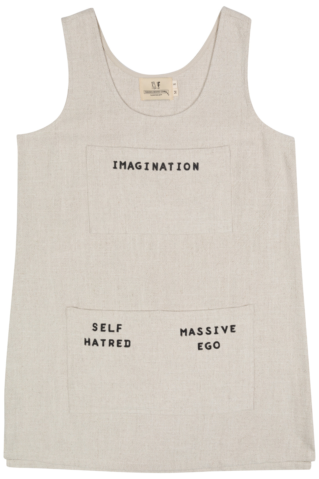 Artist's Toolbox Linen Shift Dress Natural
