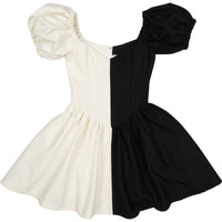 Black and White Virgin Mini Dress