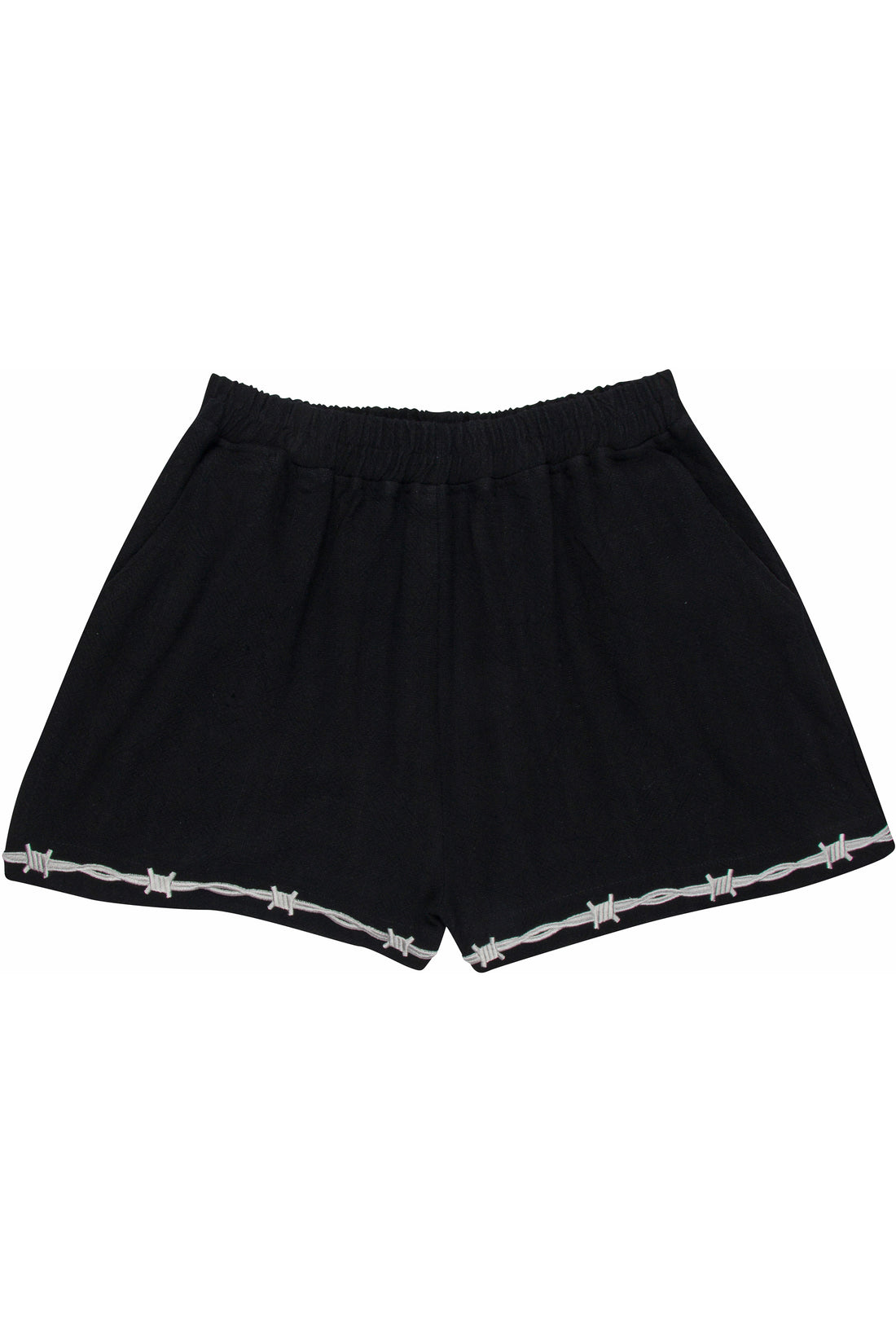 Pammy Linen Embroidered Shorts