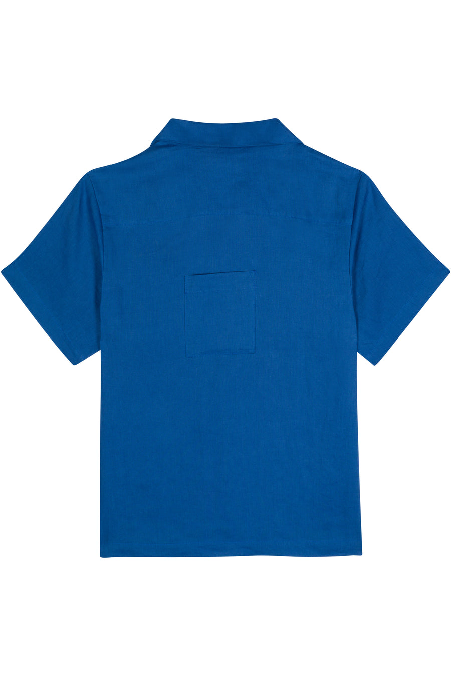Unisex Daddy Bowling Shirt Blue Linen