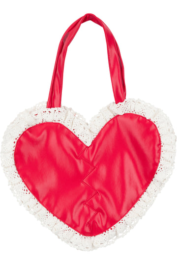 PLANT FAUX LEATHER Broken Valentine tote bag