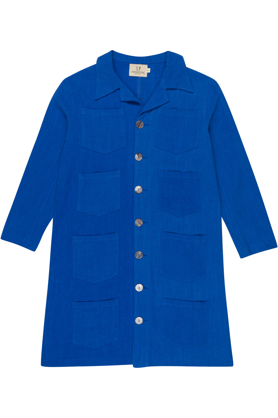 FRENCH BLUE Linen too many pockets Jacket