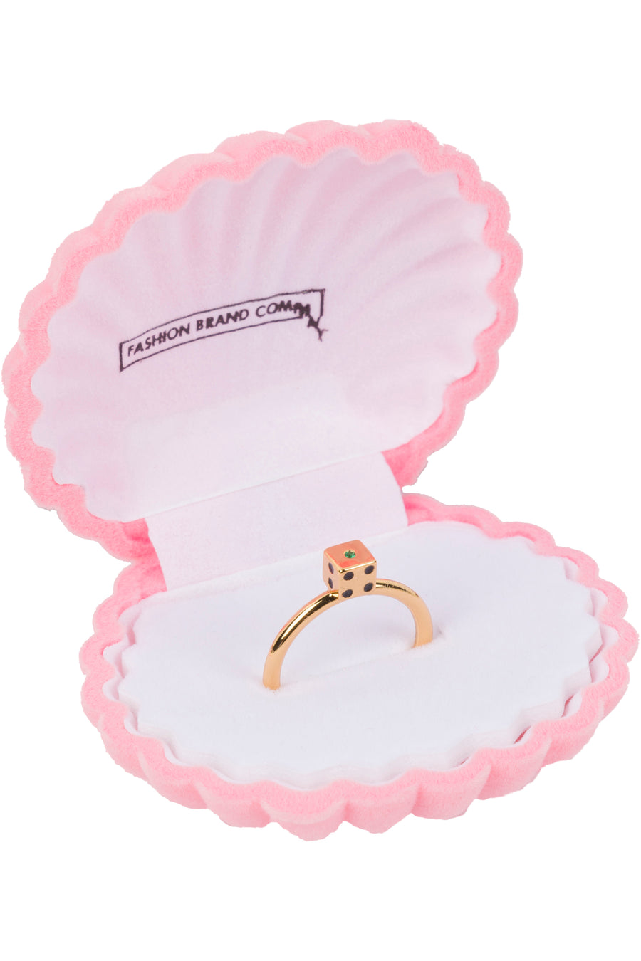 Lucky Emerald ring 18K gold filled
