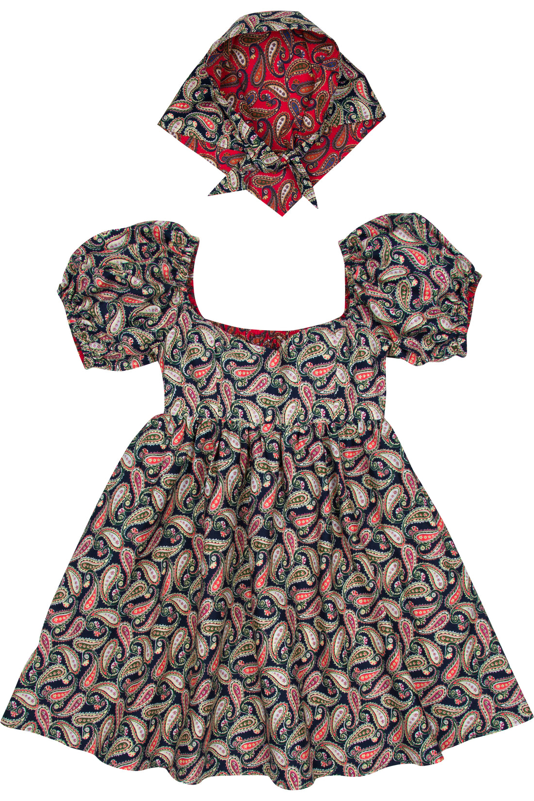 Strega Nona Reversible Paisley Dress