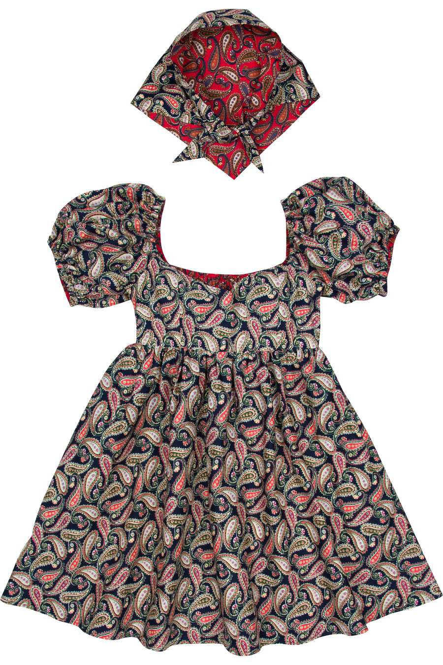 Strega Nona Reversible Paisley Dress