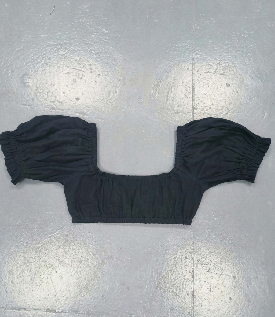 Wench Crop Top Black