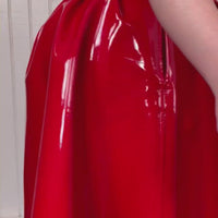 Red Vinyl Virgin Gown