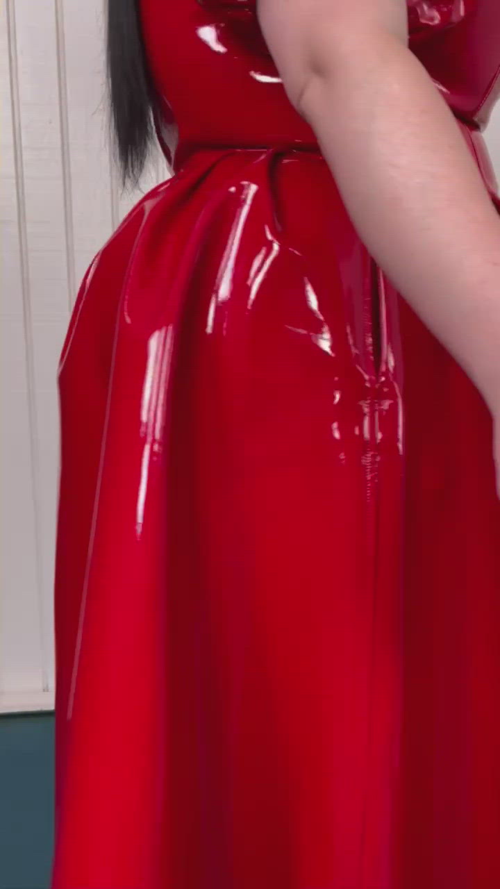 Red Vinyl Virgin Gown