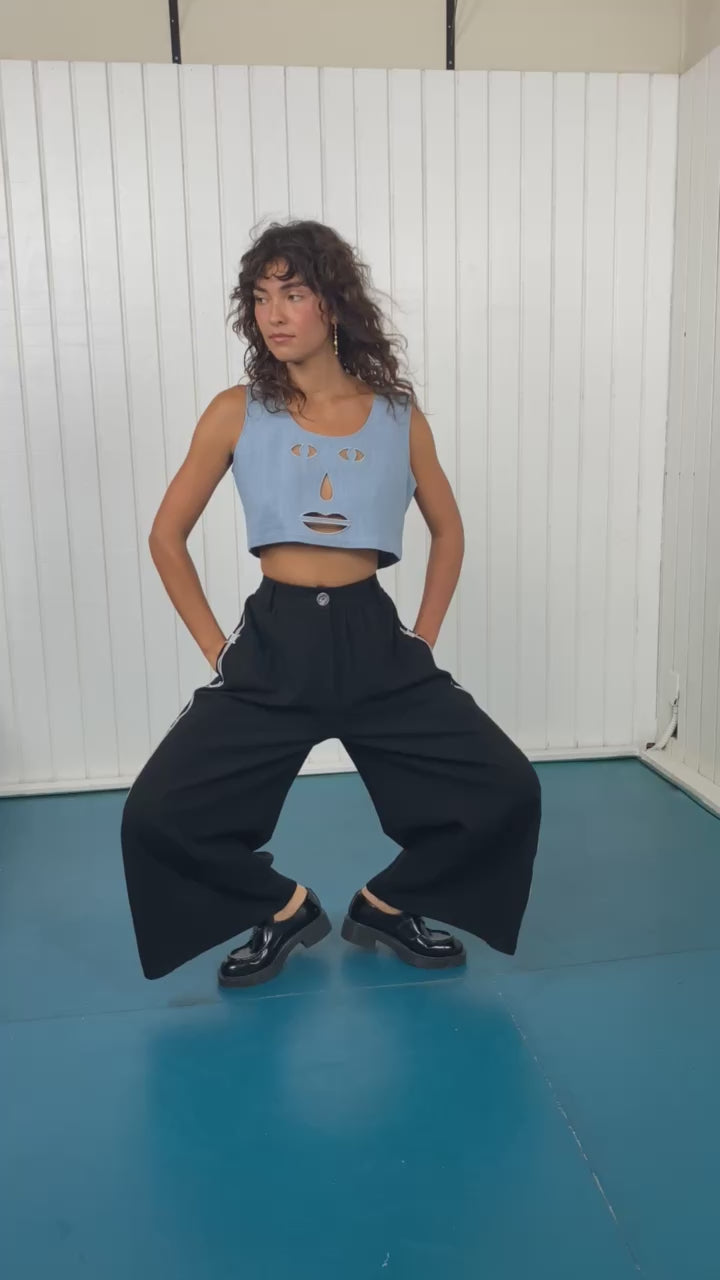 Pammy Linen Wide Leg Trousers
