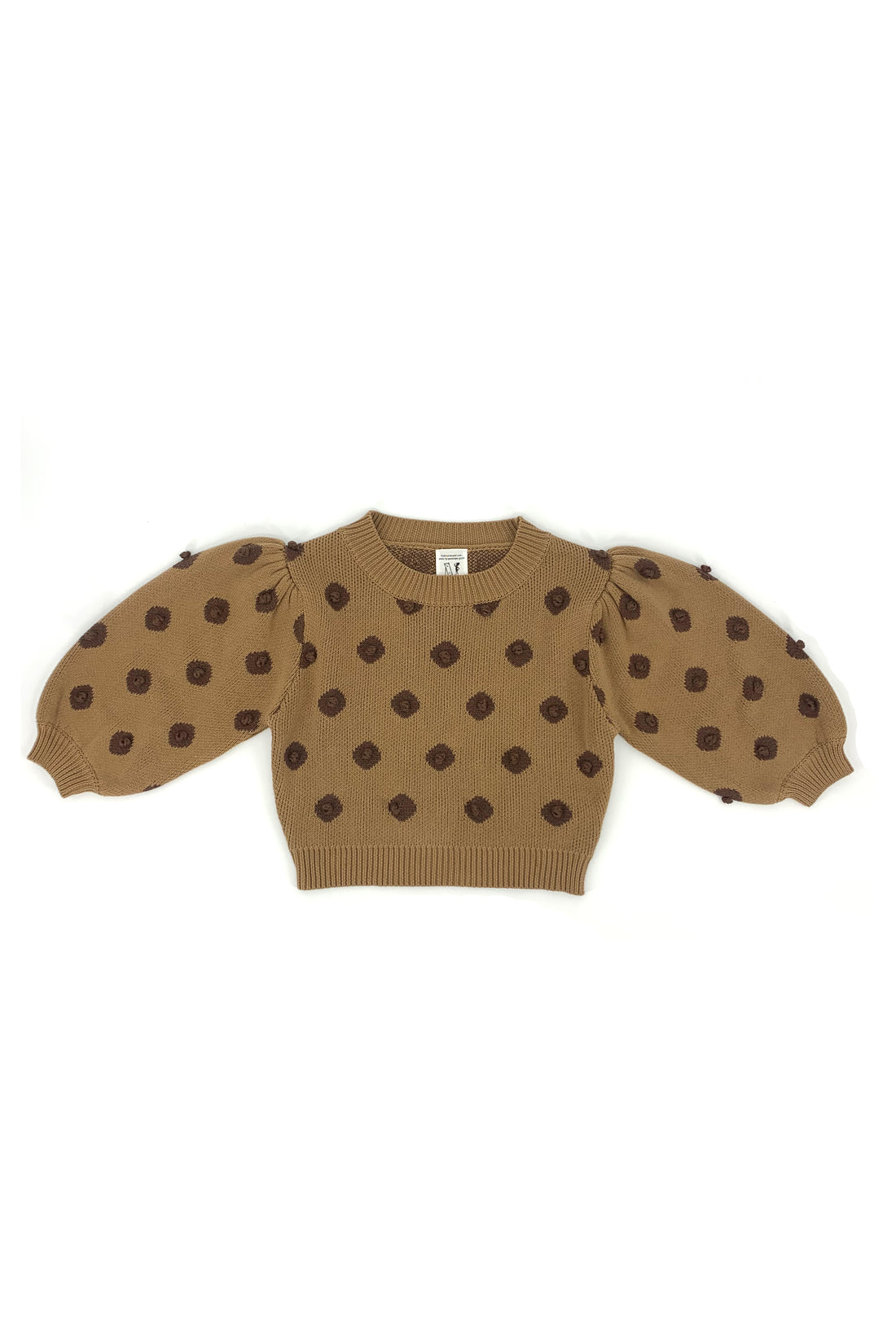Nipple Knit Top Medium Brown